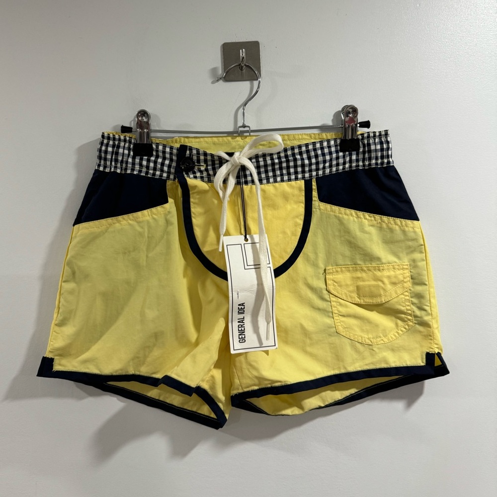 NWT General Idea Men Yellow Swim Trunk Size Small